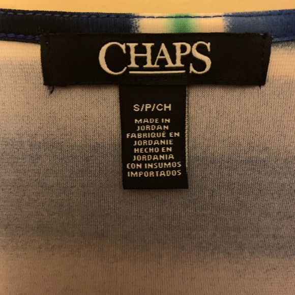 🔴 4/$20 Ralph Lauren Chaps Multicolored Wrap Top - Picture 3 of 5